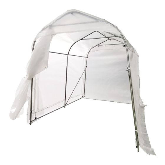 Utility winter shelter, 8' x 7'3" x 10'