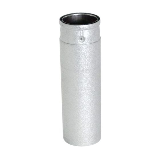 Pipe Length for Pellet Stove - grey - 4"