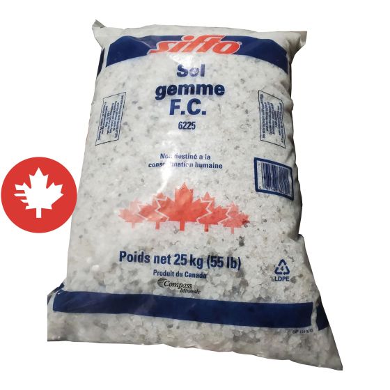 Sel gemme tamise pour le bétail