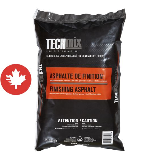 Asphalte de finition Tech-mix, 22,7 kg