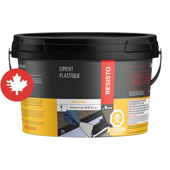 Ciment Plastique, noir, 4 kg