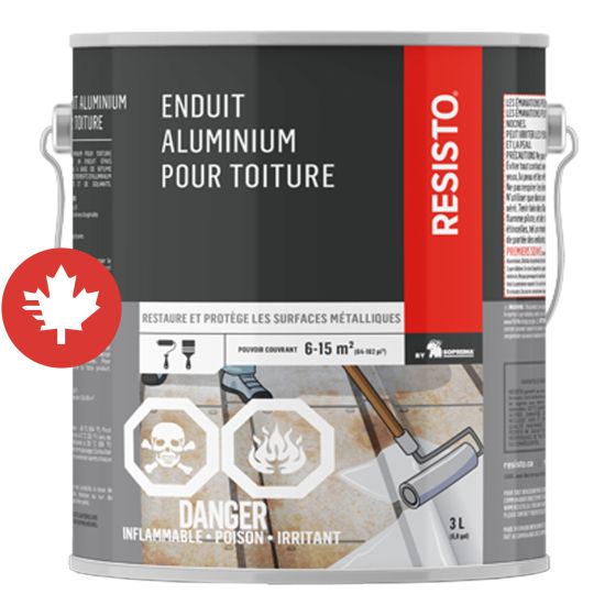 Enduit aluminium pour toiture, 3 l