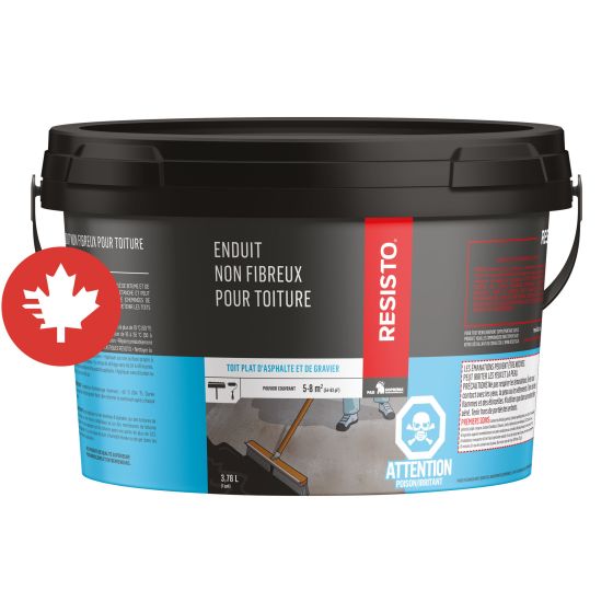 Enduit non fibreux pour toiture