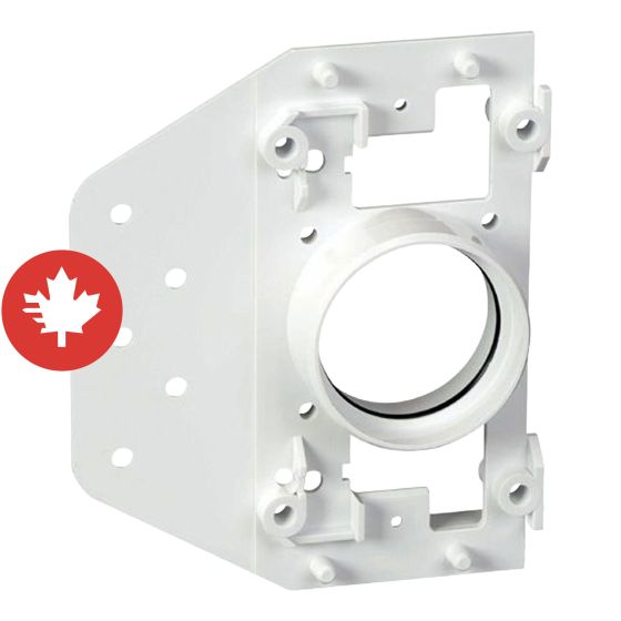 Plaque d'entrée murale avec protection en plâtre PVC, blanc