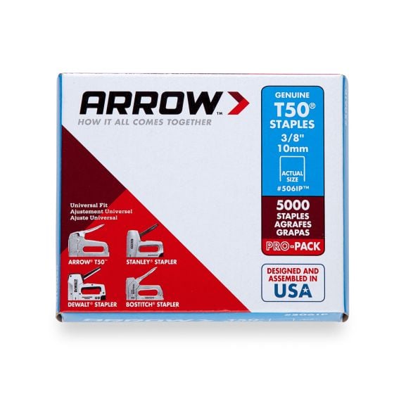 Staples T50 - 3/8" - 5000/Pkg