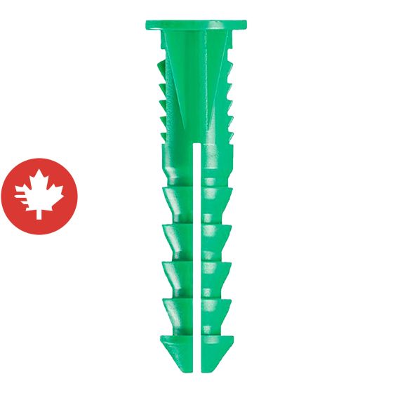 Chevilles en plastique, 436 lb, 35/pqt, #12-14 x 1 1/2"