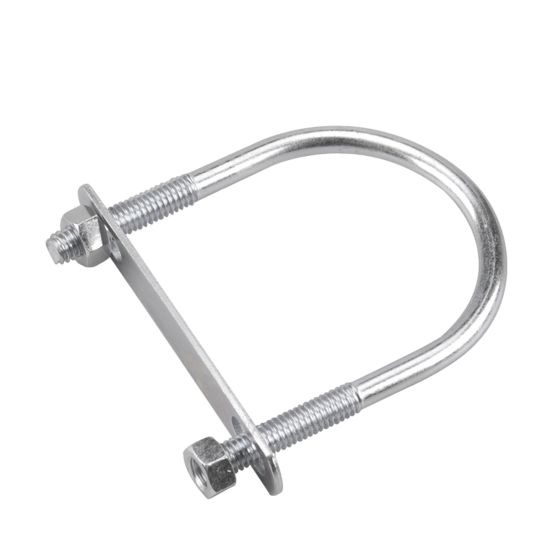 Boulon en "U" avec plaque et écrou, 3 1/2"