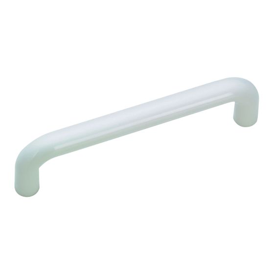 Villeray Functional Plastic Pull - White - 3 3/4"