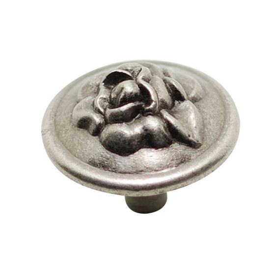 Provence Traditional Metal Knob  - Pewter - 1/Pkg - 32 mm