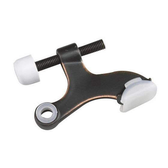 Heavy-Duty Hinge Pin Door Stop - Oiled bronze - 8 mm x 45 mm x 17 mm