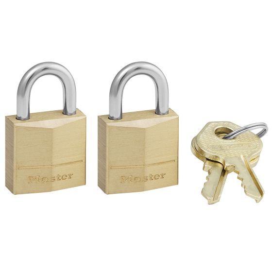 Brass padlock - 19 mm - 2/Pkg