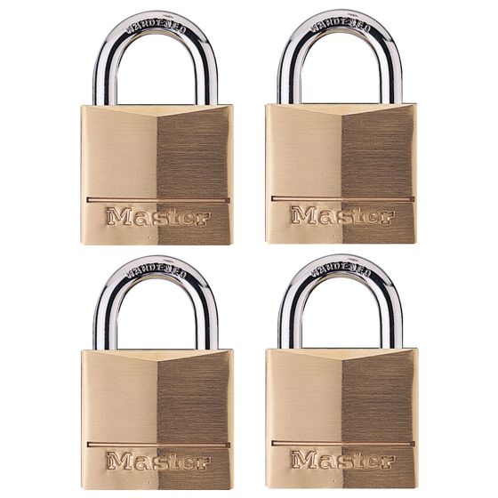 Brass padlock - 40 mm - 4/Pkg