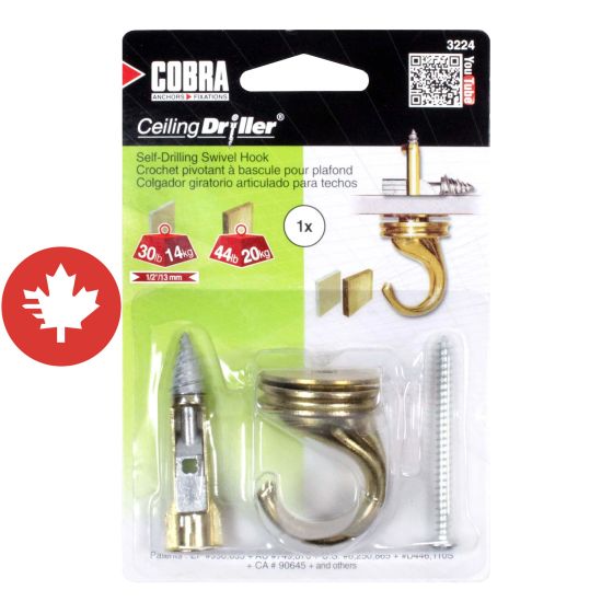 CeilingDriller Plant Hook Brass (1)