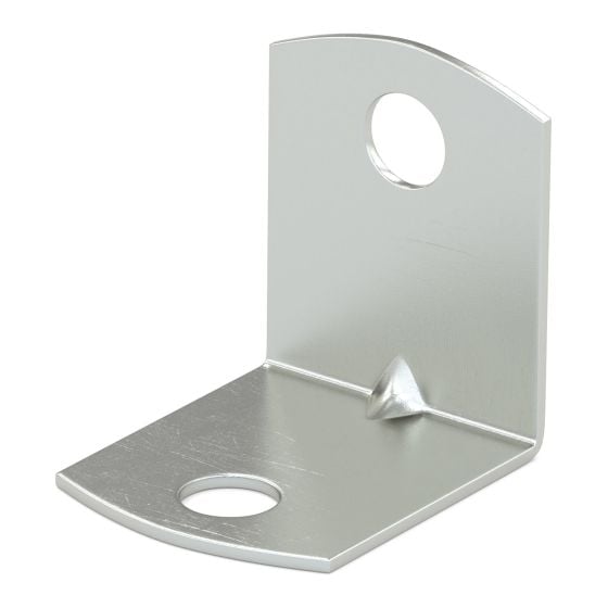 Square Corner Brace - Zinc - 0.042 to 0.043" x 3/4" x 3/4" - 20/Pkg