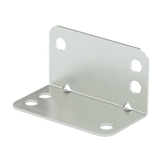 Square Corner Brace - Zinc - 1 mm x 1 3/4" x 1" - 10/Pkg