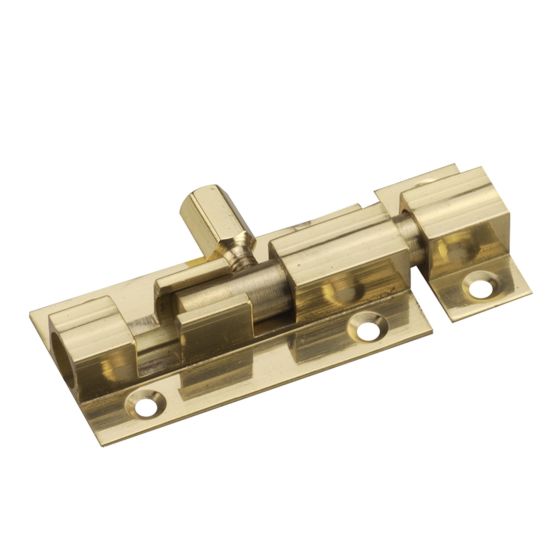 Barrel bolt - Brass - 2"