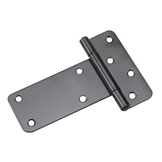Rectangular T-Hinge, Black, 5"