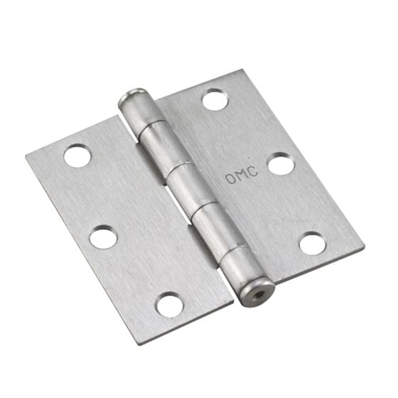 Penture de porte, chrome brossé, 3", 2/pqt