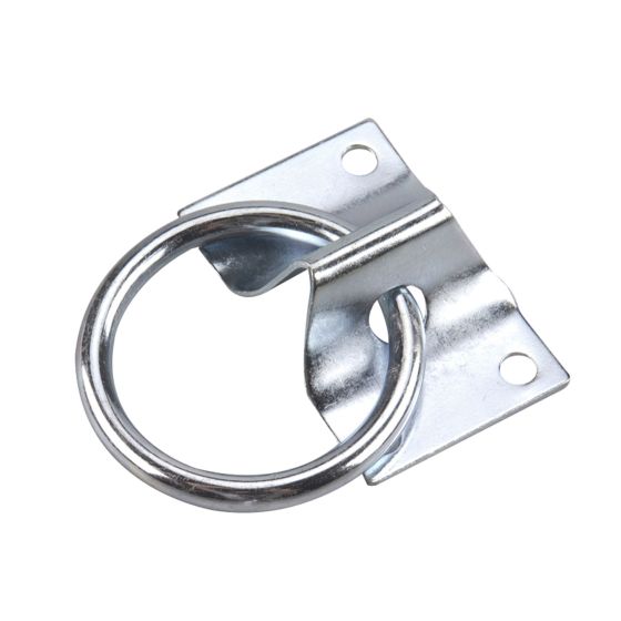 Ring bolt with plate