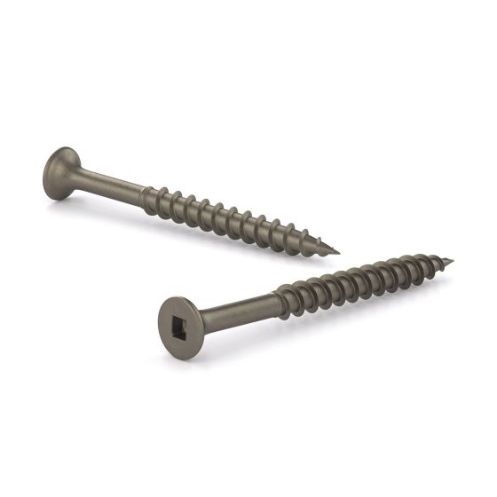 Plain Floor Screws - Bugle Head - Natural - #8 x 1 1/4" - 6 000/Pkg