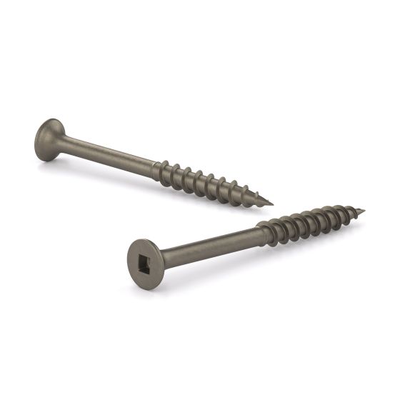 Plain Floor Screws - Bugle Head - Natural - #8 x 4" - 100/Pkg