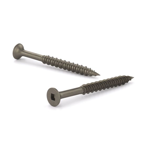 Plain Flooring Screws - Bugle Head - Natural - #8 x 2 1/2" - 1000/Pkg
