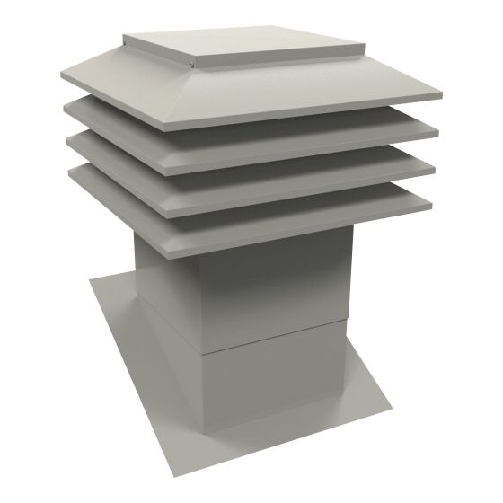 Ventilateur pour toit incliné VMAX 301, gris