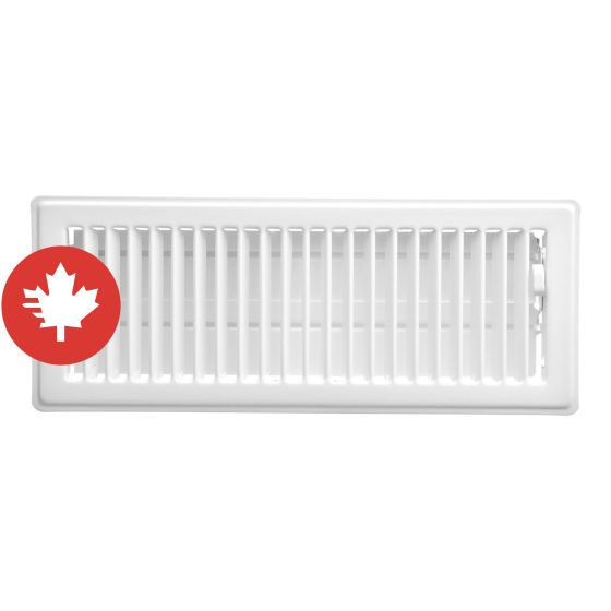 Floor Register - White - 2 1/4" x 12"