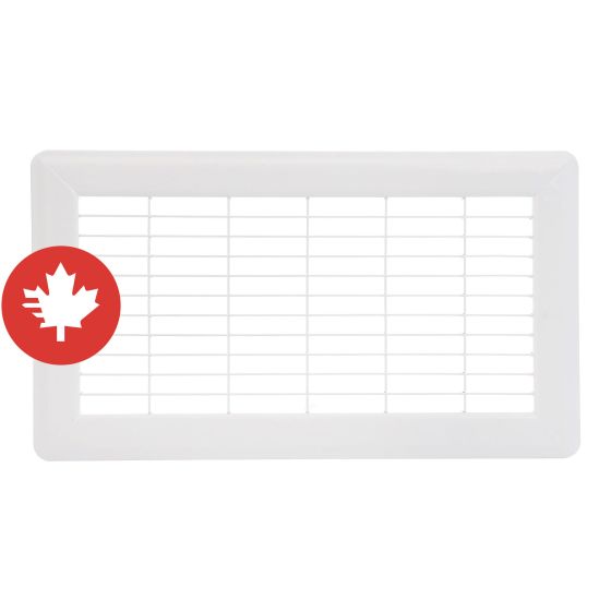 Air Return Floor Register - White - 8" x 14"