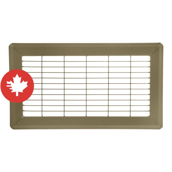 Air Return Floor Register - Brown - 14" x 14"