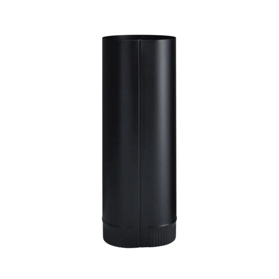 Black Matt Stove Pipe - 24 Ga - 6" x 18"