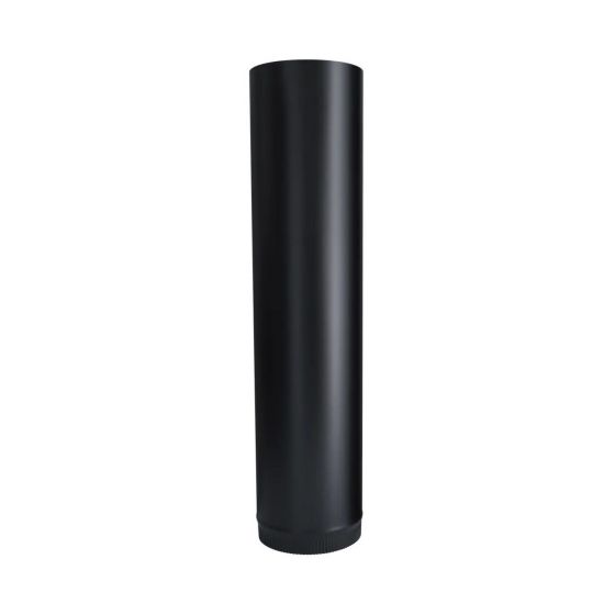 Black Matt Stove Pipe - 24 Ga - 8" x 36"