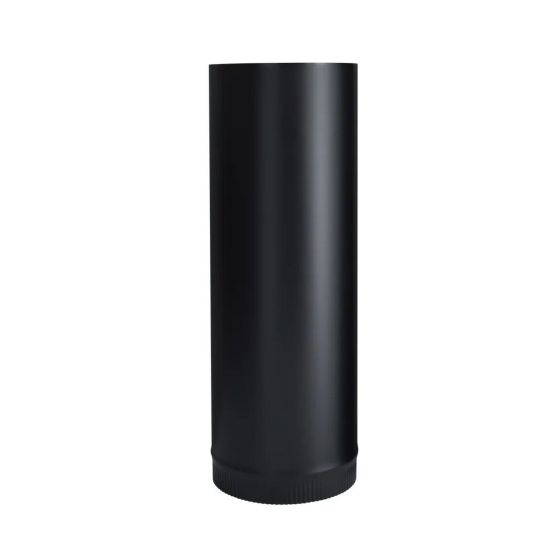 Black Matt Stove Pipe - 24 Ga - 8" x 24"
