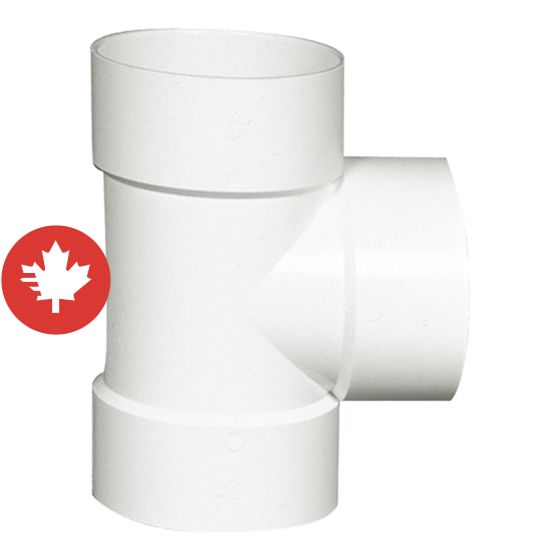 Té droit en PVC/BNQ