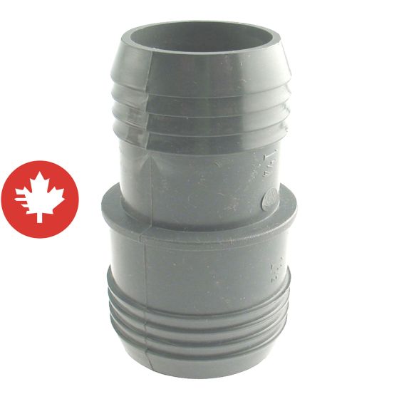 Raccord réduit de plastique, 2" x 1 1/2"