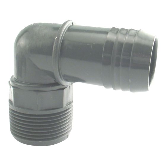 Coude combiné mâle en plastique, 1 1/4"