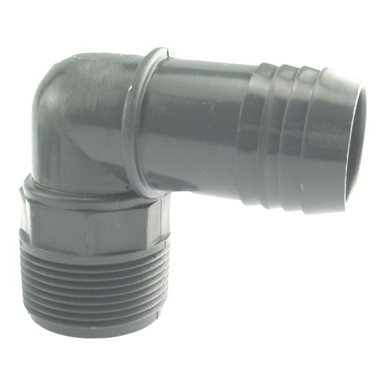 Coude combiné mâle en plastique, 1 1/2"