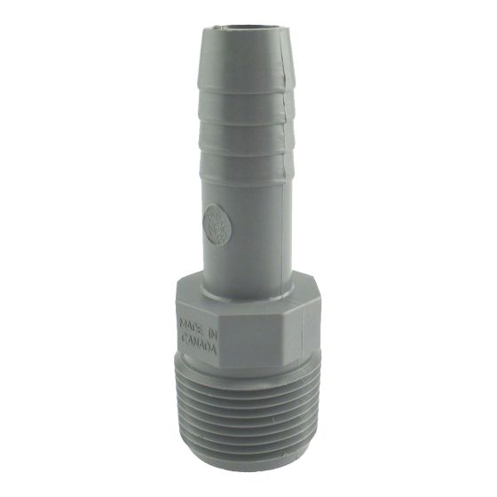 Adaptateur réduit mâle en plastique, 3/4" x 1/2"