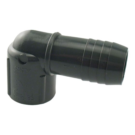 Coude combiné femelle en plastique, 3/4" x 3/4"