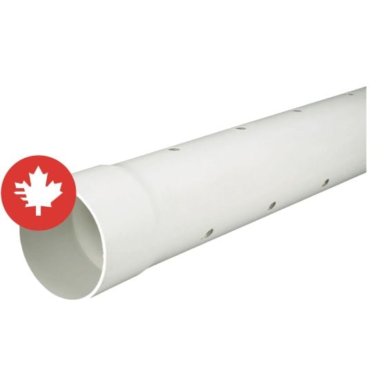 PVC Sewer Pipe - No Perforated - BNQ - 4" x 10'