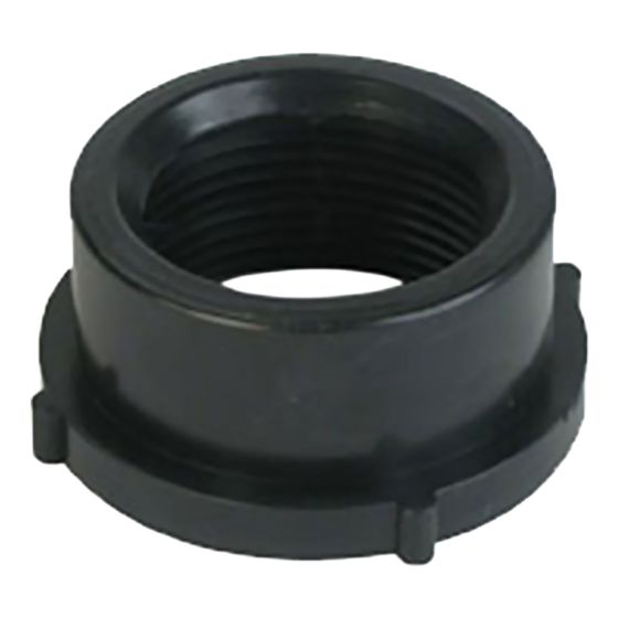 Raccord de réduction en ABS DWV, 1 1/2" x 1 1/4", mâle x fem. fileté, noir