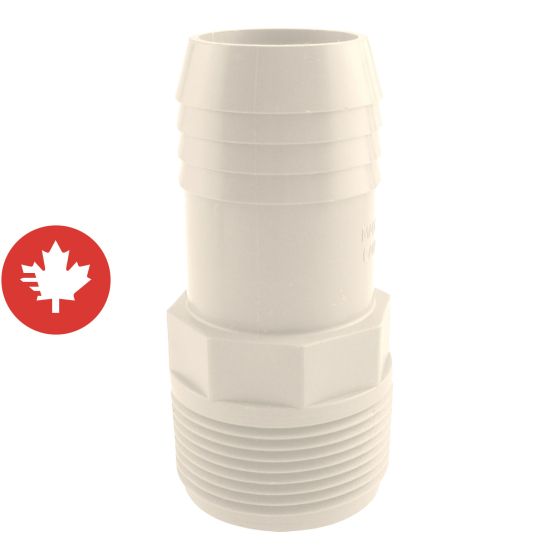 Adaptateur mâle en nylon, 1 1/4"