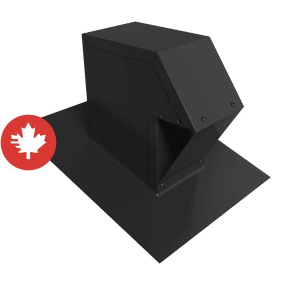 VMAX-CT Roof Exhaust Vent Cap - 4" - Black