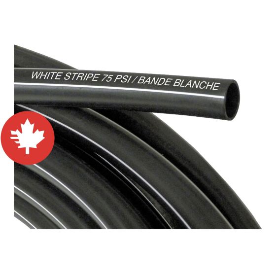 Poly pipe (white stripe)