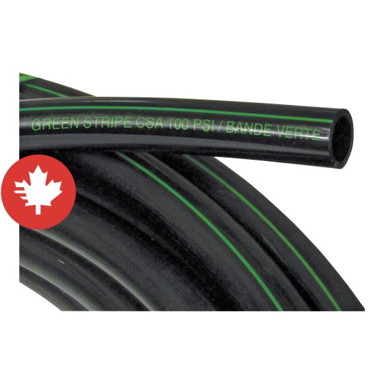 Tuyau Polycouleur, 3/4" x 2 500', bande verte