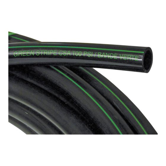 Poly Pipe - Green Stripe - 3/4" x 2 500'