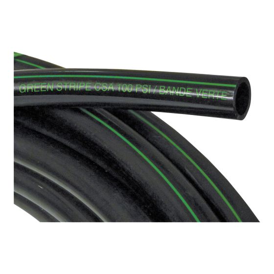Poly Pipe - Green Stripe - 1/2" x 3 000'