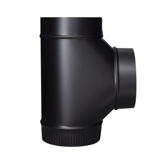 Black Matt Assembled Tee - 24 Ga - 6"