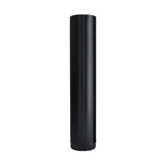 Black Matt Stove Pipe - 24 Ga - 7" x 36"