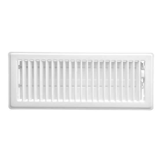 Floor Register - White - 4" x 12"